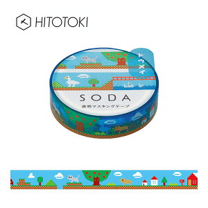 NAe[v  PET LOW KINGJIM \[_ SODA }XLOe[v hbg CMT10-010 10mm×3m qggL HITOTOKI