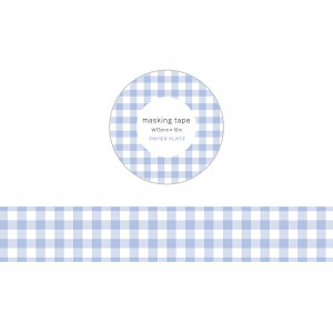 }XLOe[v PAPIER PLATZ psAvbc NX IWi}XLOe[v Check Pale bluei`FbNy[u[j15mm×10m 72-023