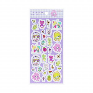 シートシール サンスター文具 水森亜土 デザインシール フルーツ S8553955 レトロ キャラクター