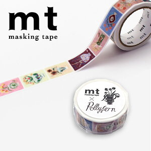 �}�X�L���O�e�[�v mt �J������H�� mt × Polly Fern Flower MTPOLL01 15mm×5m �|�[���[�E�t�@�[��