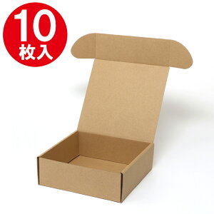 箱 ナチュラルボックス Z-19 無地 10枚 シモジマ HEIKO ギフトボックス ラッピング箱 収納 梱包資材 段ボール小型 ダンボール フリマ ハンドメイド