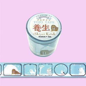 fUC{e[v YOJO TAPE V[ VWJgE Shinzi Katoh POLAR ANIMALS ks-yj-10007 45mm×3m k Aj} 