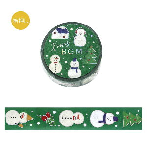 }XLOe[v BGM r[W[G }XLOe[v 2025NX}X Snowman Xm[} BM-SPLM054 15mm×5m