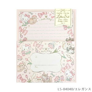 レターセット Clothes-Pin クローズピン たけいみき サンリオキャラクターズ 第4弾 エレガンス LS84048 ハローキティ SANRIO