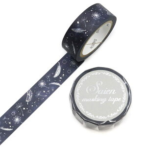 �}�X�L���O�e�[�v SAIEN �ʉ� �J�~�C�\�Y�� ���V���[�Y Feather �t�F�U�[ UR-3094 15mm×7m �H �n�l