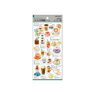 シートシール カミオジャパン PLUS MART プラスマート 大人の図鑑シール お茶とコーヒー 226310 カフェ …