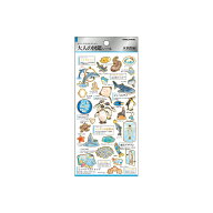 シートシール カミオジャパン PLUS MART プラスマート 大人の図鑑シール 水族館 226342 海の生き物