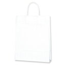 紙袋 A4サイズ対応 手提げ HEIKO シモジマ 25チャームバッグ(25CB) MS1 白無地 （50枚入） ラッピング 【おすすめ紙袋】