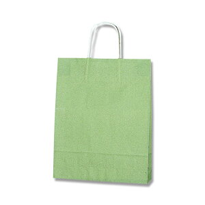 HEIKO 紙袋 手提げ紙袋 25チャームバッグ MS1 やなぎ 幅270×マチ80×高340mm 50枚入 わかくさ 業務用 ラッピング シモジマコード003276702