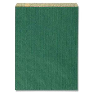 HEIKO 紙袋 平袋 柄小袋 R-10 筋入無地 グリーン 幅250×高330mm 200枚入 緑 業務用 ラッピング シモジマコード006526101
