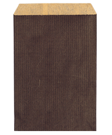 紙袋 HEIKO シモジマ 柄小袋（平袋） R-85 筋入無地焦げ茶（200枚入り） ラッピング