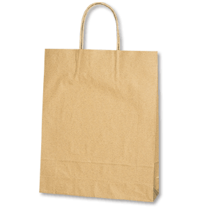 紙袋 A4サイズ対応 手提げ HEIKO シモジマ25チャームバッグ(25CB)MS1 未晒無地（クラフト紙） （50枚入）