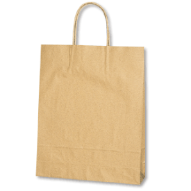 紙袋 A4サイズ対応 手提げ HEIKO シモジマ25チャームバッグ(25CB)MS1 未晒無地（クラフト紙） （50枚入） 【おすすめ紙袋】
