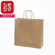 紙袋 シモジマ 手提げ袋 25チャームバッグ 3才 未晒無地 クラフト紙 50枚入 【おすすめ紙袋】