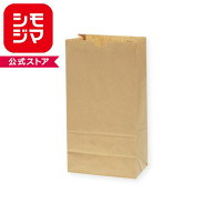 紙袋　シモジマ　角底袋 クラフト袋 　未晒無地　No.6 100枚入りラッピング　ギフト　プレゼント　梱包