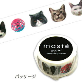 マスキングテープ maste MULTI リアルアニマル ネコ MST-MKT12-A