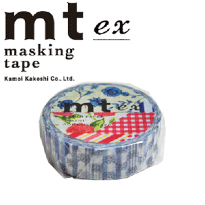 楽天市場】マスキングテープ mt カモ井加工紙 mt ex 1巻 Flower dark