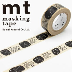 マスキングテープ mt カモ井加工紙 mt for kids 星座 （15mmx7m ミニ紙管） MT01KID023