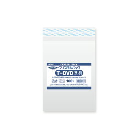 【楽天マラソンSALE10％OFF】OPP袋 クリスタルパック HEIKO シモジマ T-DVD(縦型) (テープ付き) 100枚 透明袋 梱包袋 ラッピング ハンドメイド