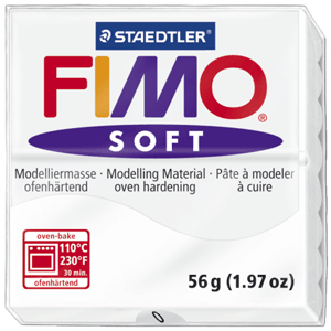 家庭用オーブンで焼成できるポリマークレイ SALE 一部予約 FIMO フィモフィモソフト ホワイト スタンダードカラー 8020-0