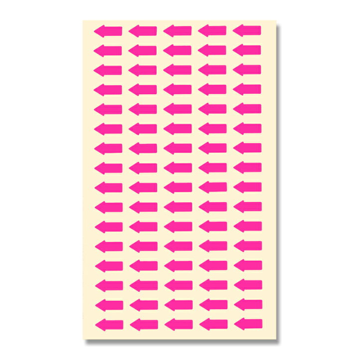 楽天市場 Heiko シモジマ タックラベル No 639 6 13mm 矢印 蛍光ピンク 160片 シモジマラッピング倶楽部