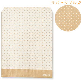 紙袋 HEIKO シモジマ 柄小袋（平袋） R-70 ピンドット WH（200枚入り） ラッピング
