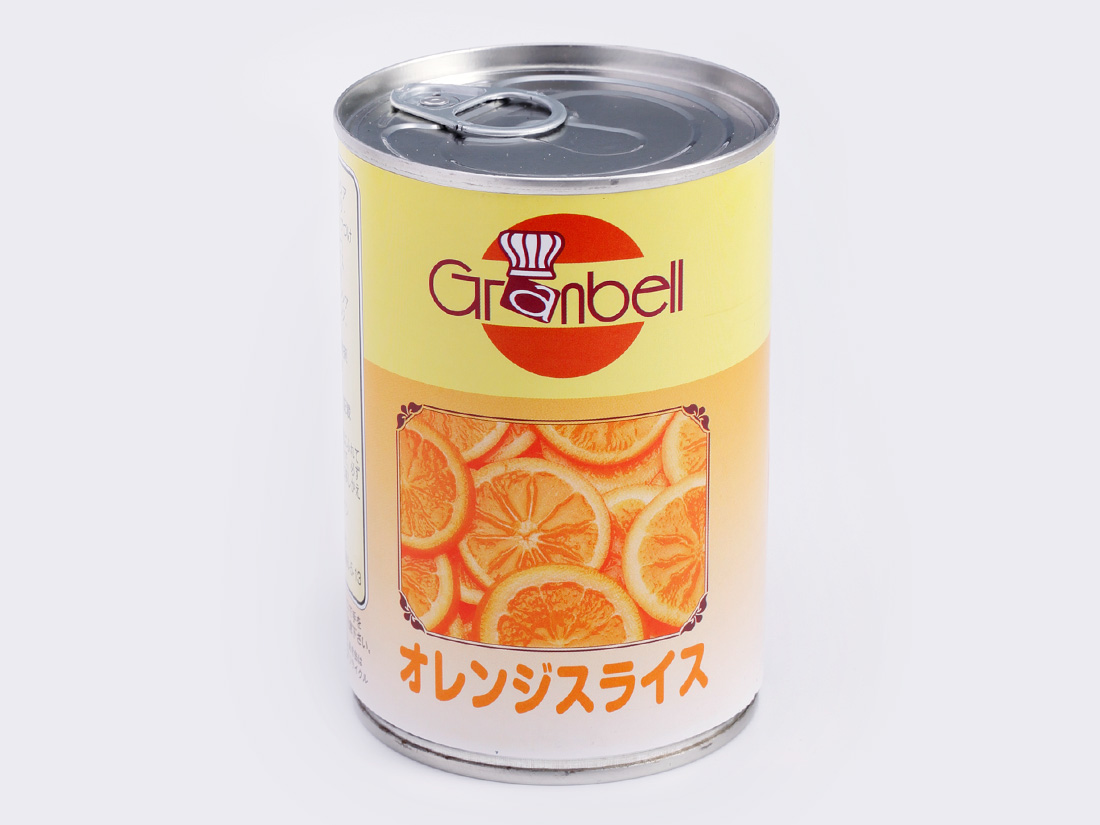 グランベル 実物 オレンジスライス 4号缶 在庫処分