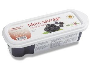 【 ラ・フルティエール ブラックベリーピューレ 1kg 冷凍 】 ピューレ ピュレ 製菓材料 料理 フランス料理 焼菓子 タルト