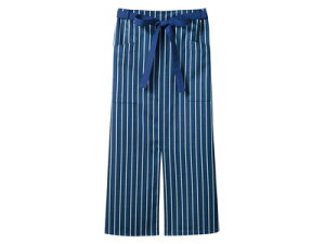 【 サロンエプロン 9-1243(ブルー/ネイビー) 】 サロン エプロン サービスユニフォーム 腰巻き ソムリエエプロン 膝丈 ホール 接客 飲食店 カフェ ホテル 男性用 女性用 業務用
