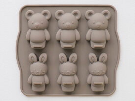 cotta シリコンモールド うさぎ＆くま お菓子型 焼型 クッキー型 ケーキ型 ケーキ クッキー モールド