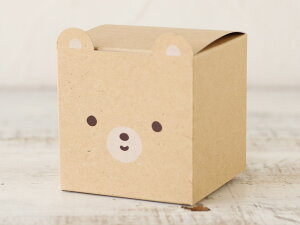 ★★単品購入で送料無料★★cotta どうぶつギフト箱 くま(クラフト)