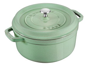 STAUB �s�R�E�R�R�b�g ���E���h 22cm �Z�[�W�O���[�� 2.6L