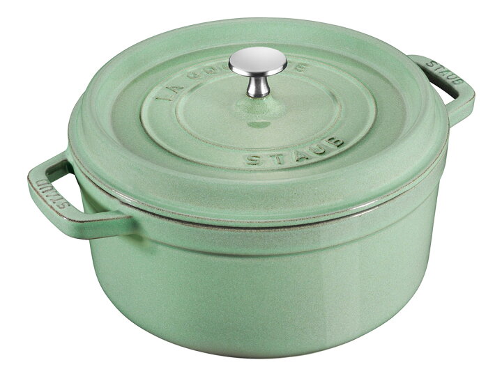 楽天市場】STAUB ピコ・ココット ラウンド 22cm セージグリーン 2.6L 