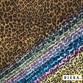 レオパレードgradation 国産オックス/ブロード/シーチング/ダブルガーゼ/ローン/11号帆布 RIEKA（ヒョウ柄/豹柄/かわいい/おしゃれ/手芸生地/入園入学/雑貨小物）