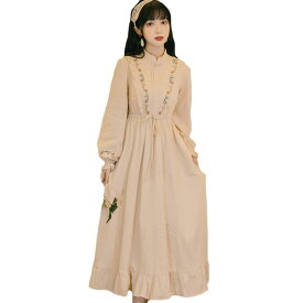 500円OFFクーポン 長袖ワンピース レディース 花柄 ロングワンピース 薄手 カジュアル マキシワンピース 大きいサイズ リネンワンピース リボン 上品 リネン ハイウェスト 大人 ファッション 通勤 パーティー お呼ばれ 春夏秋冬 普段着 通学 FOQW