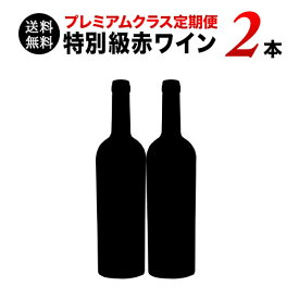 【送料無料】ソムリエプレミアムクラス定期便　特別級赤ワイン2本セット（1ヶ月毎お届け）　送料無料　赤ワインセット