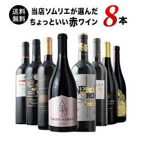 ワインセット 赤ワイン 送料無料 当店ソムリエが選んだ“ちょっといい”赤ワイン8本セット「9/17更新」【ワイン ギフト ソムリエ厳選】