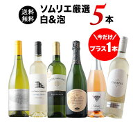今だけプラス1本！36か月長期熟成カヴァ&金賞白入り！ソムリエ厳選白&泡5本セット(泡2・白4) 送料無料「6…
