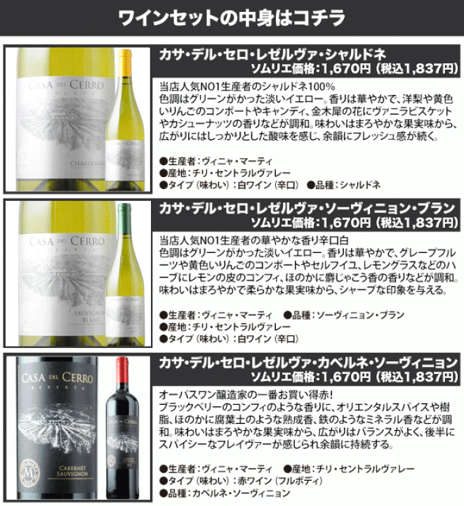 楽天市場】ワインセット 送料無料 名醸造家ヴィニャ・マーティお試し