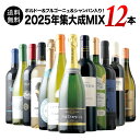 「6」ボルドー＆ブルゴーニュ＆シャンパン入り！2025年集大成MIX12本セット 送料無料 ミックスセット（赤5・白5・シャ…