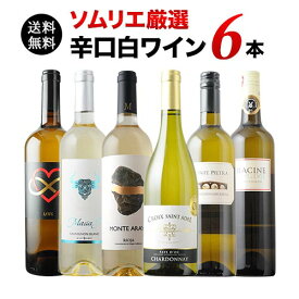 ワインセット 白ワイン 送料無料 辛口白ワイン6本セット 第87弾「12/17更新」【ワイン ギフト ソムリエ厳選】