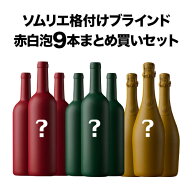 ソムリエ格付けブラインド　赤白泡9本まとめ買いセット　送料無料
