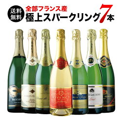 【送料無料】10周年記念特別セット!全部フランス産極上スパークリング7本セット送料無料スパークリングワインセット【ギフト・プレゼント対応可】【ギフトワイン】【ソムリエ】【楽ギフ_のし】【お中元】