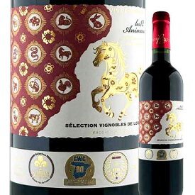 干支ワイン（馬｜午） レ・ドゥーザニモ 2022年 フランス ボルドー 赤ワイン フルボディ 750ml【ワイン ギフト】