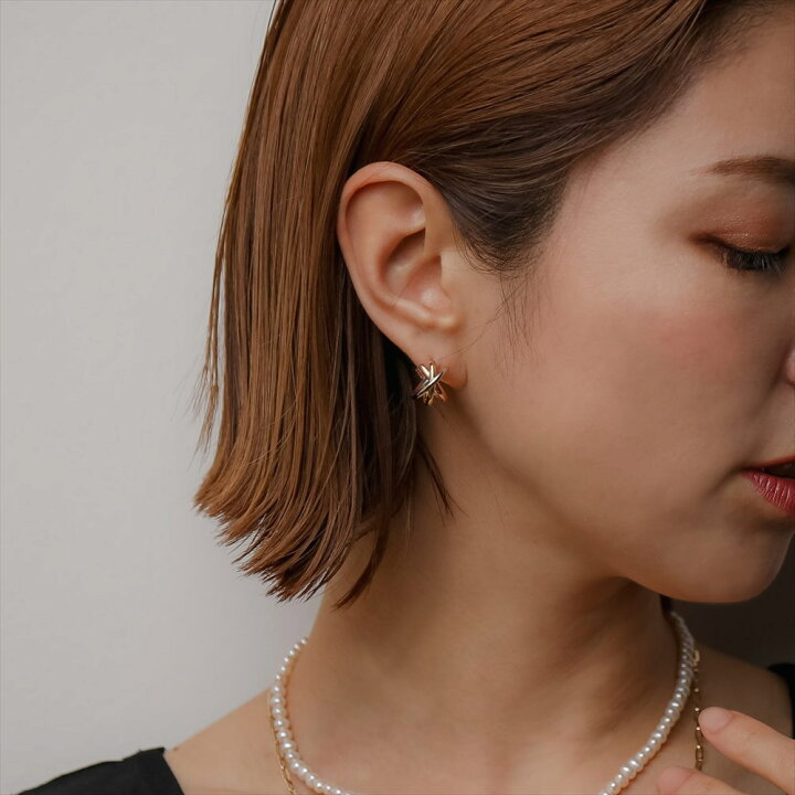 楽天市場】【WEB限定】《duocolor》 フープピアス トリニティ PT900 