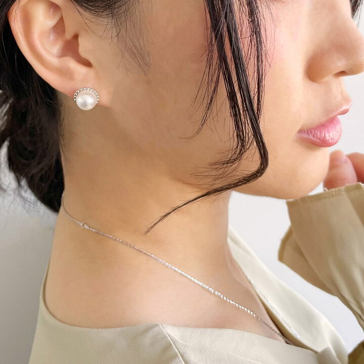 楽天市場】《LUXE》 あこや真珠 ピアス 9.0-9.5mm K18WG/K18YG 大粒  