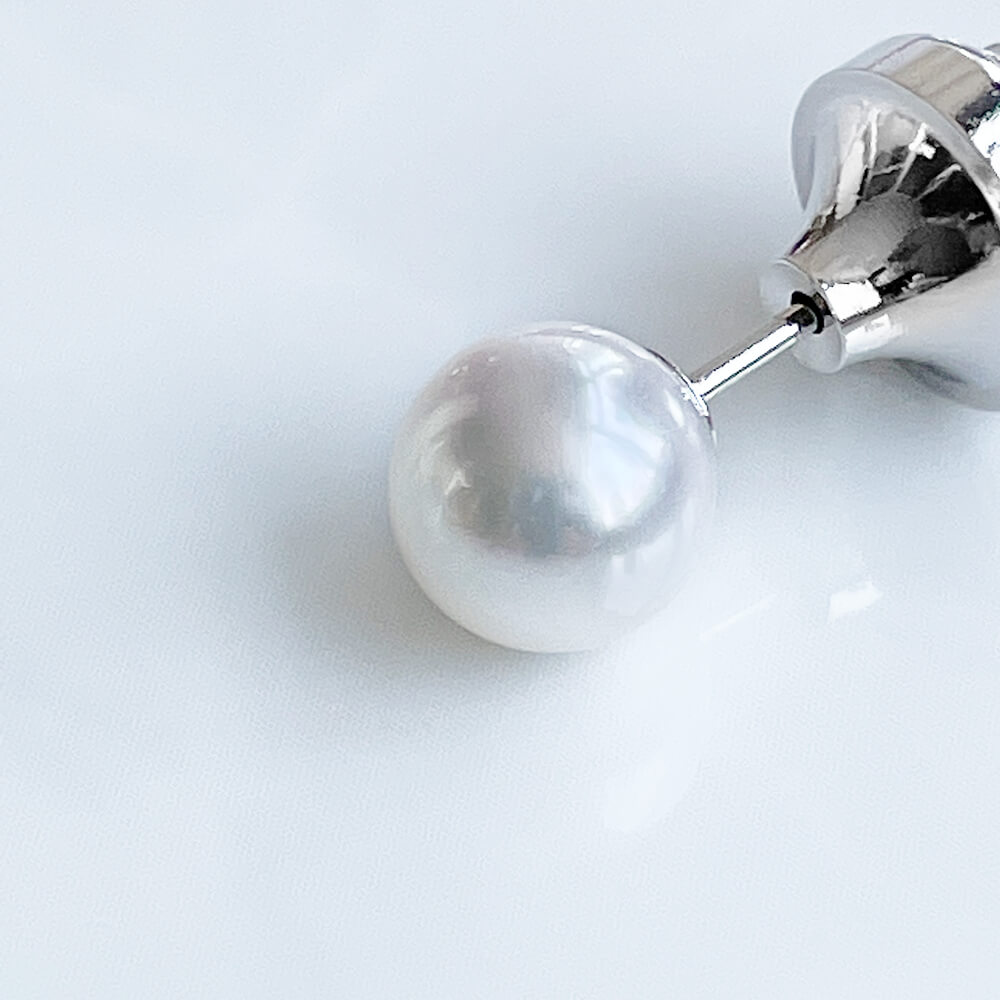 あこや真珠 ネクタイピン（タイタック/ラペルピン） ホワイト系 8.0-8.5mm BBB　針の材質/Pt900 プラチナ[n3]（父の日  プレゼントにメンズ フォーマル スーツ) | 真珠の卸屋さん