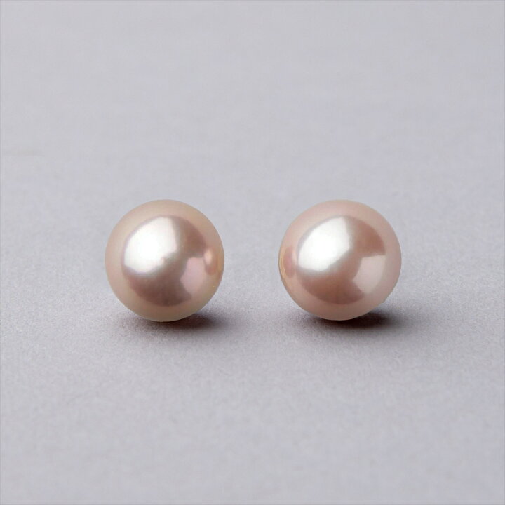 楽天市場 淡水真珠 パールピアス ピンク ナチュラル 系 9mmup K18 K14wg Bubble バブル N3 53 5039 真珠 ピアス スタッド ホワイトゴールド 18k 18金 真珠の卸屋さん