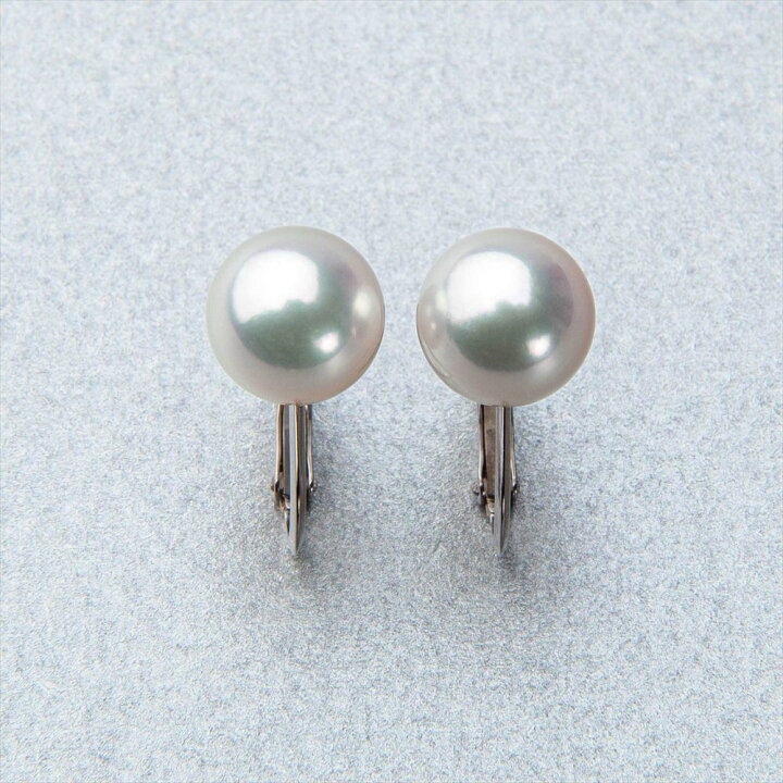楽天市場】《TOP Quality》オーロラ花珠真珠 イヤリング 8.0-8.5mm 