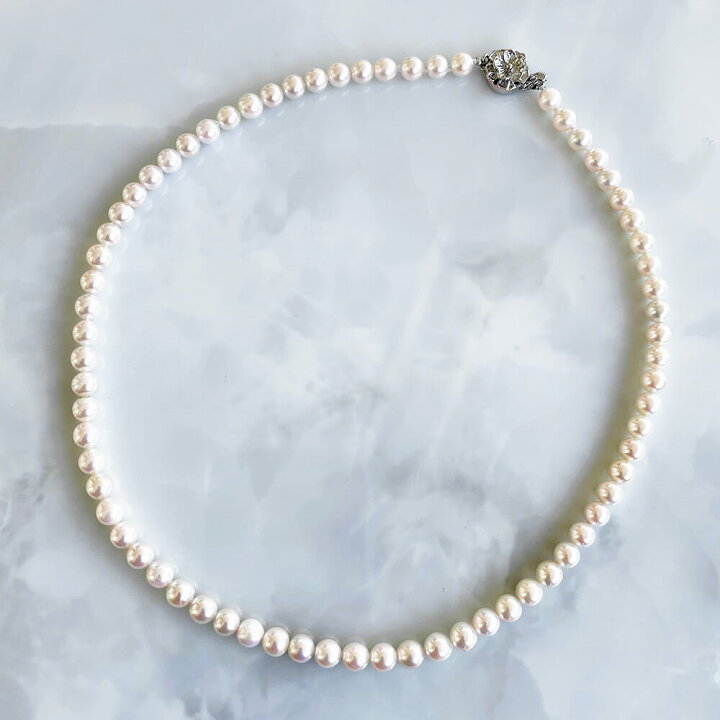 楽天市場 アコヤ本真珠 ネックレス ホワイト系 5 5 6 0mm 初めての方におすすめ N2 Akoya Pearl Necklace 真珠 パールネックレス冠婚葬祭 フォーマル ファーストパール ユニセックス Web限定 母の日 Md 真珠の卸屋さん